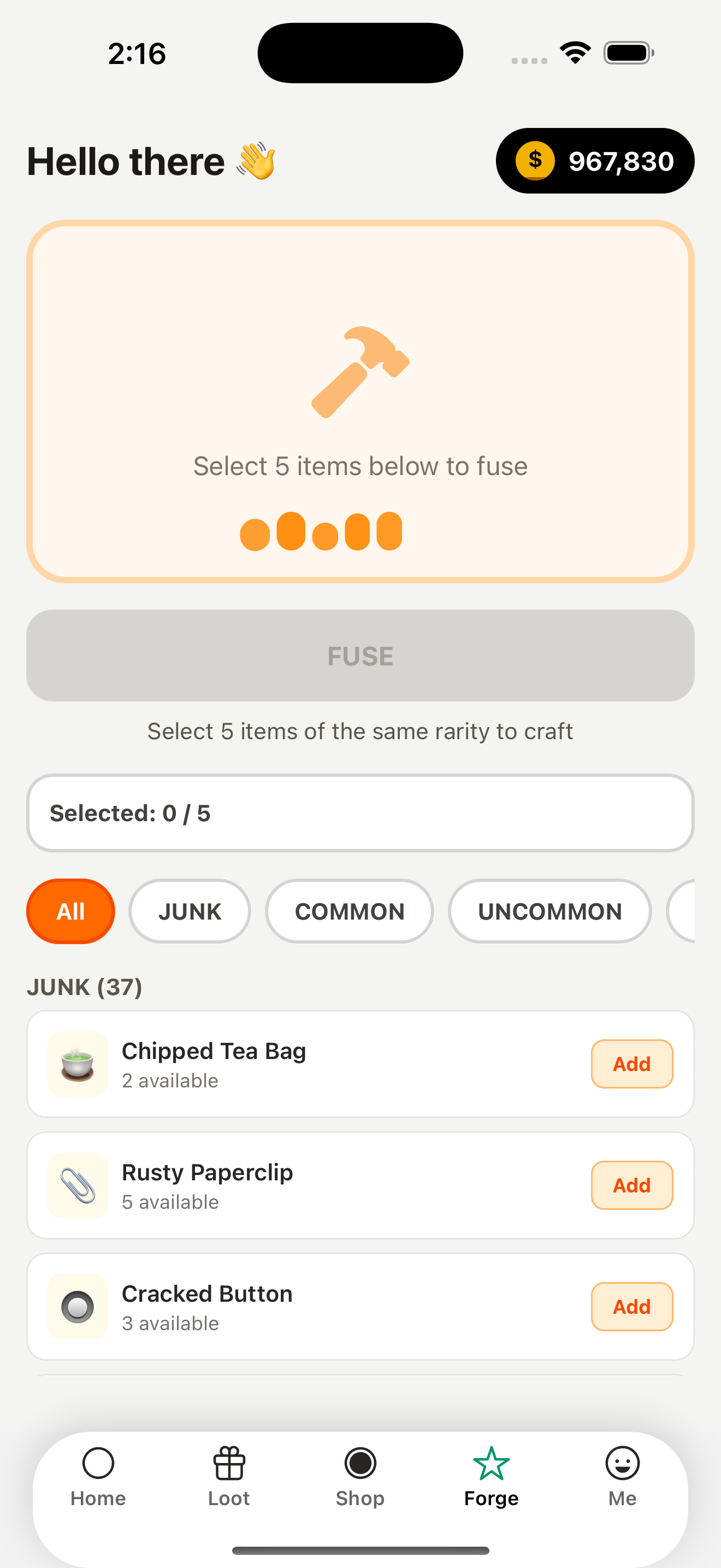 Craft Items
